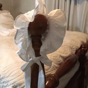Vintage hand smocked bonnet